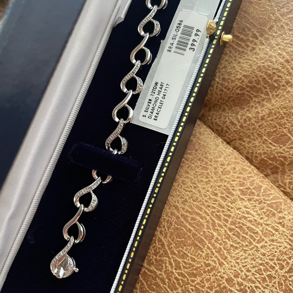 Silver diamond bracelet - Picture 4 of 4